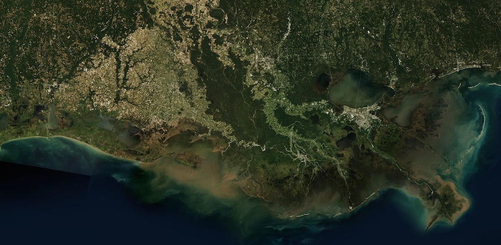 Louisiana from space